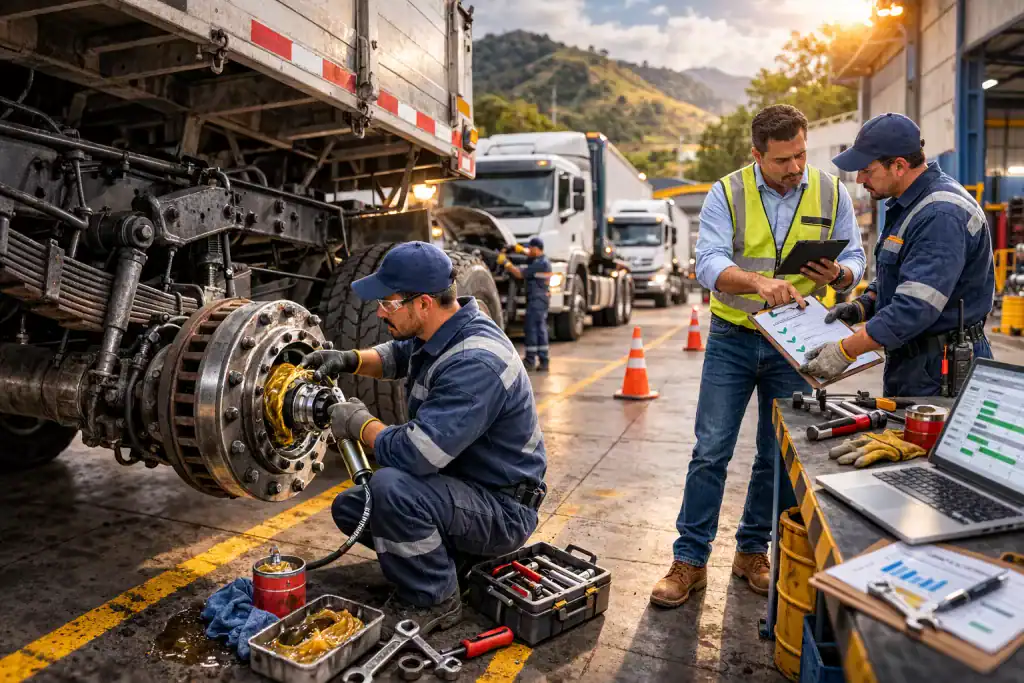 Gestión de grasa y mantenimiento de eje en transporte pesado: prácticas que ahorran miles