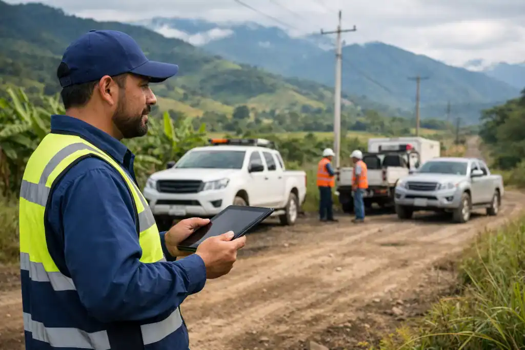 Sistemas de geocercas para proteger vehículos de trabajo de campo